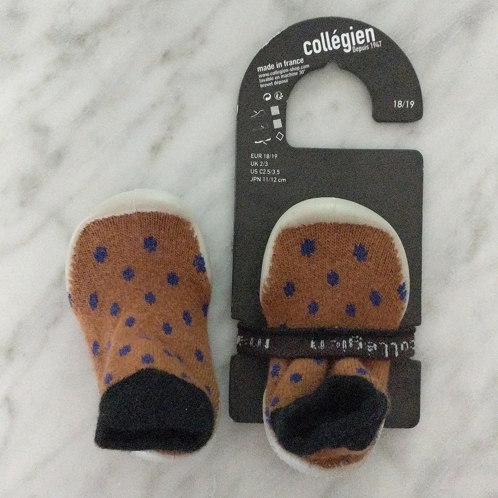 NWT Collegien Wool and Cashmere Blend Slippers For Baby